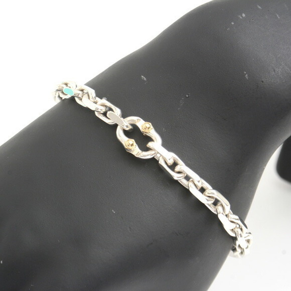 Tiffany Bracelet Makers Narrow Chain Silver Yellow Gold